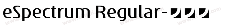 eSpectrum Regular字体转换